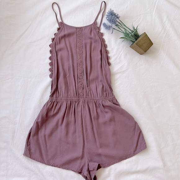 Romper, mauve, pink, purple, size XS - Picture 1 of 11